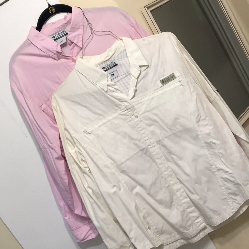 (2) Women’s columbia shirts